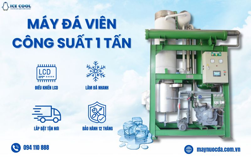 Máy đá viên công suất 1 tấn