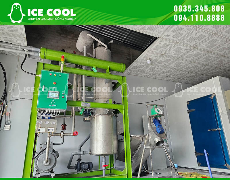 Máy đá cà phê 5 tấn đem lại hiệu quả cao trong việc sản xuất đá