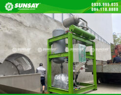 Máy đá viên 10 tấn đã được lắp đúng vị trí