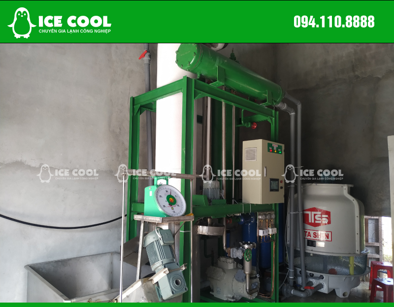 Lắp đặt máy làm đá viên 2 tấn tại Bình Định