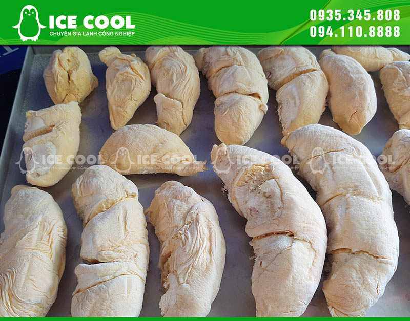 Sầu riêng cấp đông nhanh, giữ nguyên cấu trúc