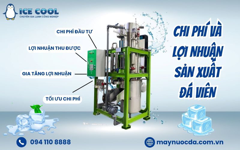 Phân tích chi phí và lợi nhuận khi sản xuất đá viên
