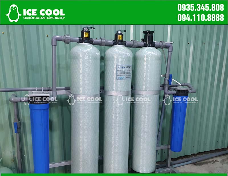 Thiết bị lọc nước máy làm đá viên