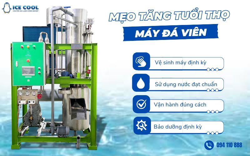 Mẹo tăng tuổi thọ máy đá viên Mẹo tăng tuổi thọ máy đá viên