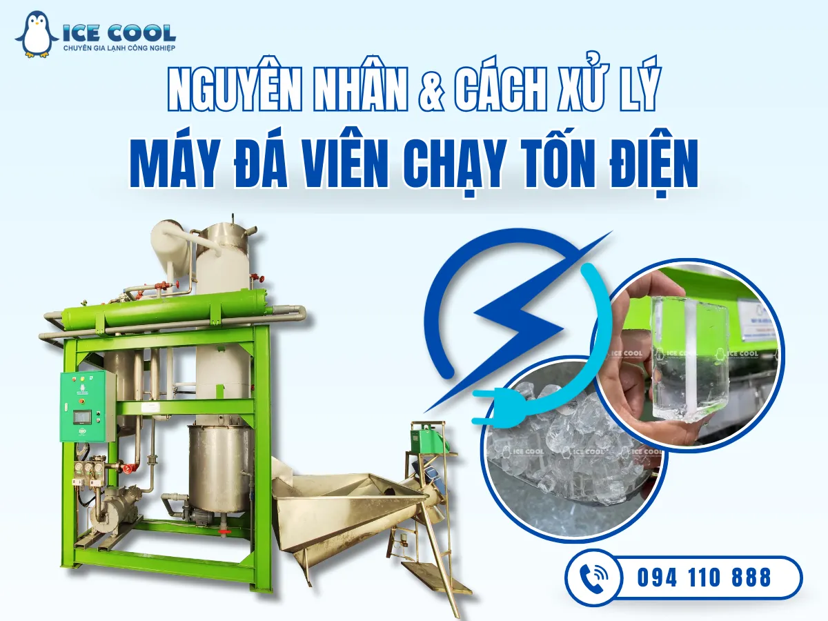 Làm thế nào để xử lý máy đá viên chạy tốn điện?