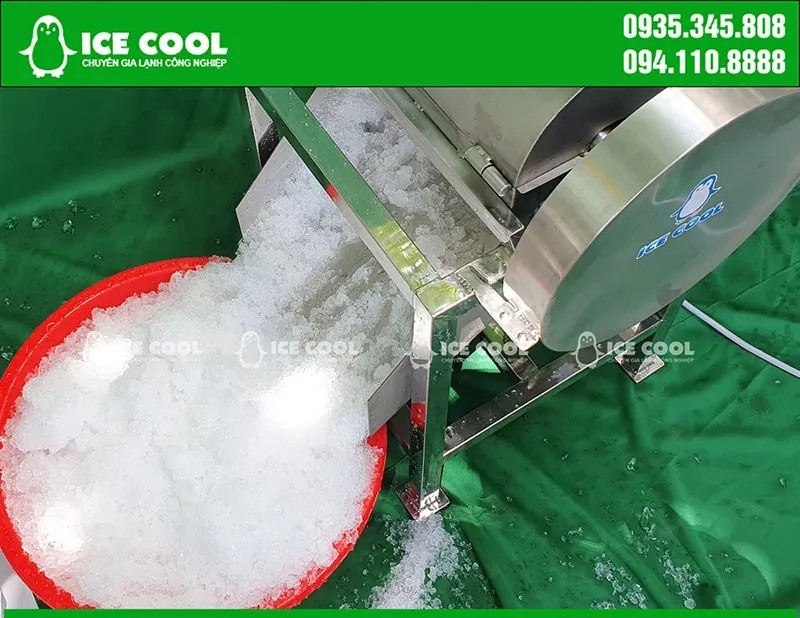 Máy xay đá công nghiệp ICE COOL cho ra thành phẩm nhanh, đá mịn, được khách hàng ưu chuộng